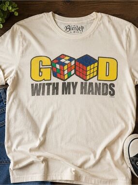 “Retro Rubik’s Cube Graphic Tee Vintage Style Pop Culture Shirt”